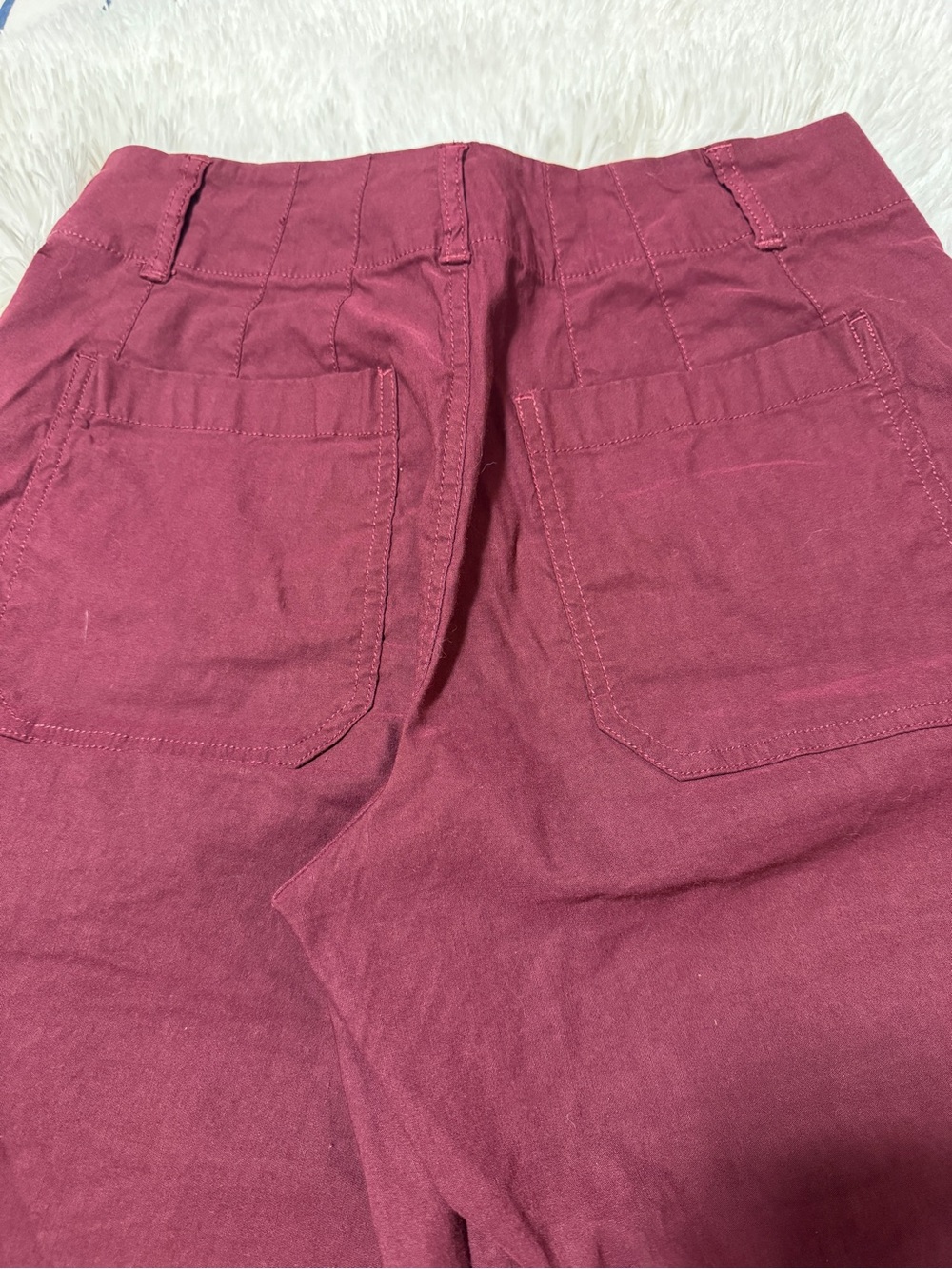 Anthropologie Maroon High-Rise Pants - Picture 6 of 6